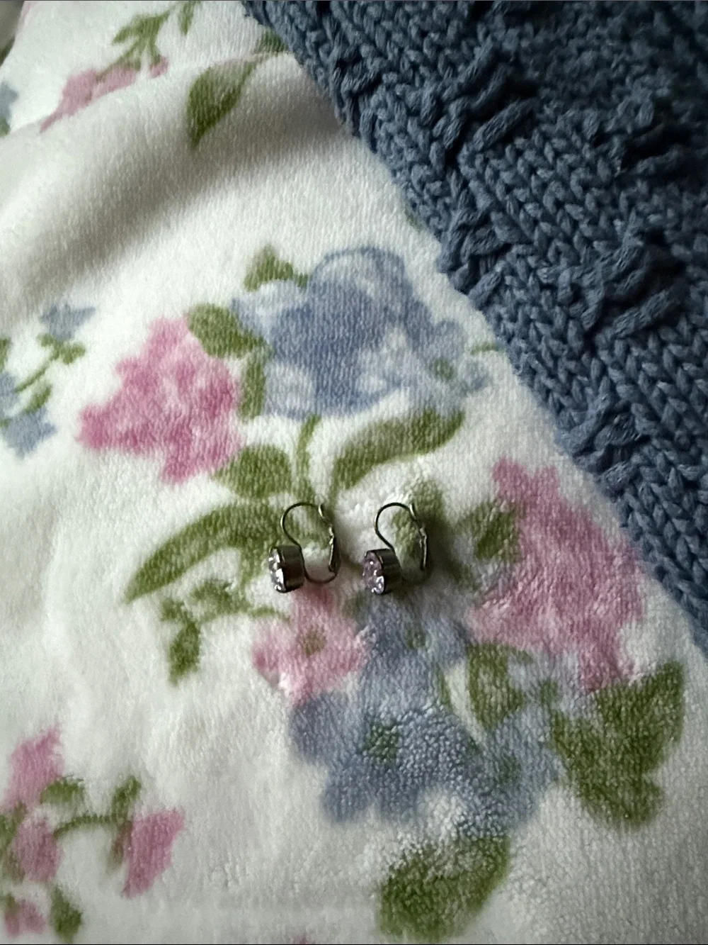 Sabika Lavender Crystal Leverback Earrings